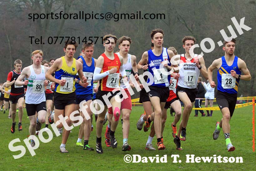 Junior Mens 2023 Northern Cross Country Champs., Witton Park, Blackburn. Photo: David T. Hewitson/Sports for All Pics